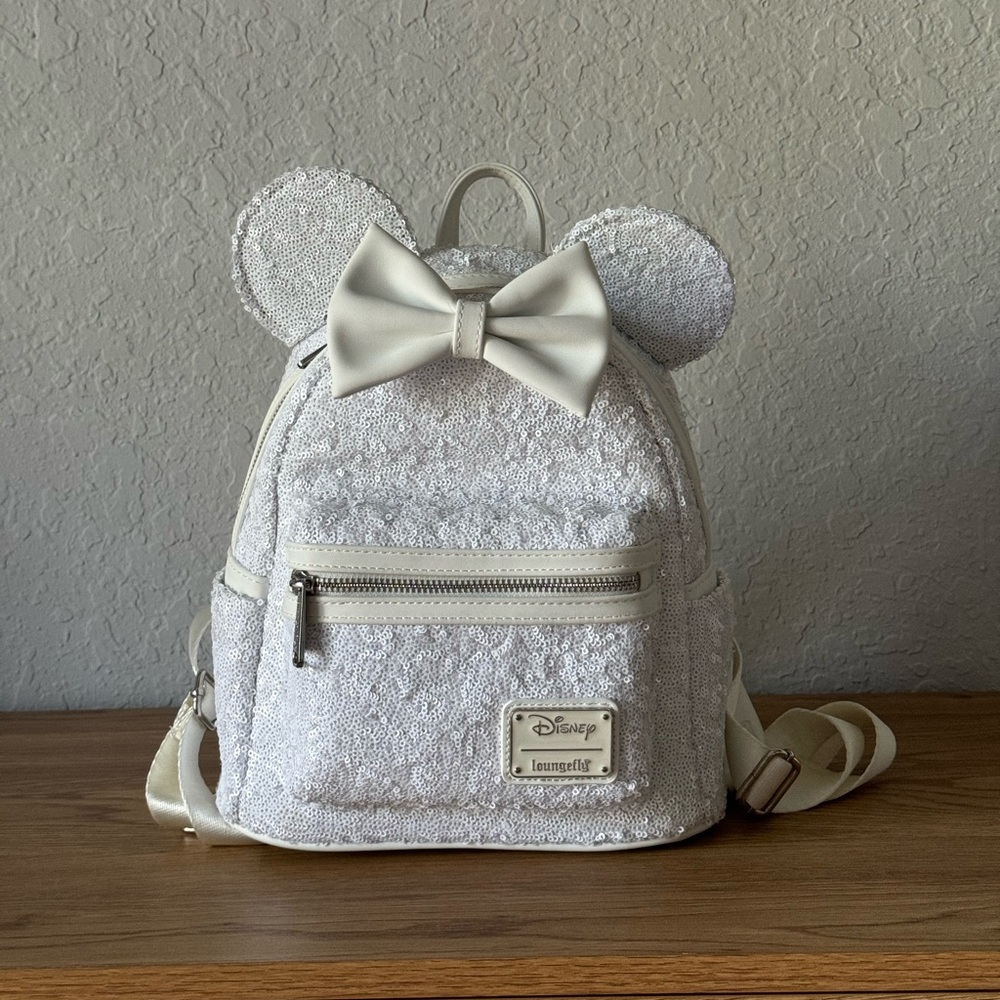 Minnie Mouse Sequin Wedding Mini Backpack